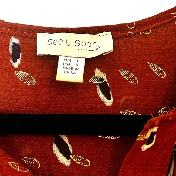 Anthropologie See You Soon Women's Bohemian Blouse - Picture 8 of 10